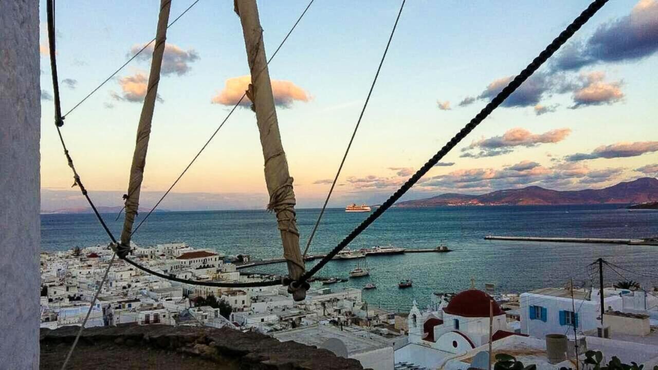 הוילה Traditional Split Level House In Mykonos Town מראה חיצוני תמונה