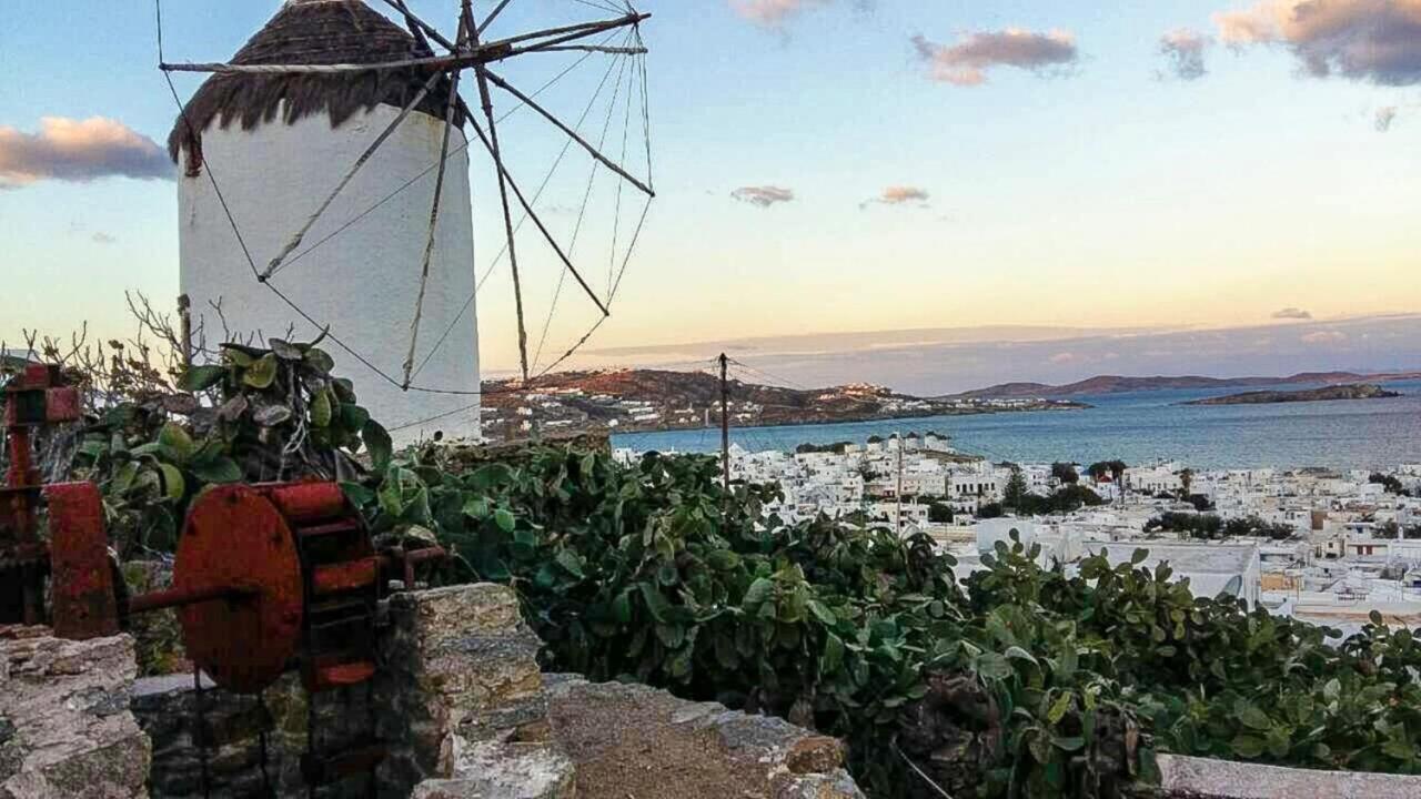 הוילה Traditional Split Level House In Mykonos Town מראה חיצוני תמונה
